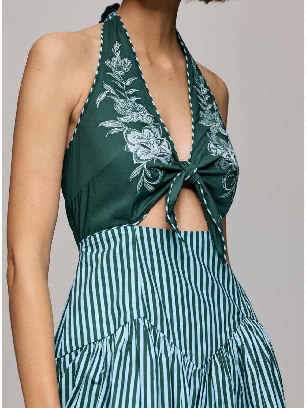 Anthropologie x FARM Rio Embroidered Halter Dress - Picture 5 of 5